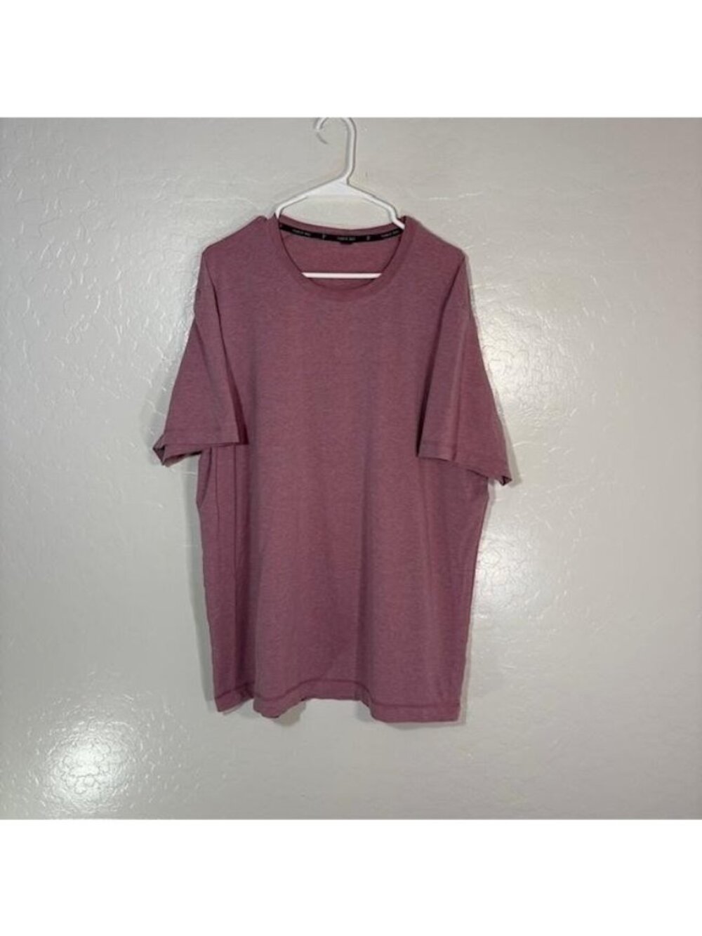 Public Rec Shirt Mens 2XL Pink Stretch Pima Cotton Tencel Crewneck Tee Casual